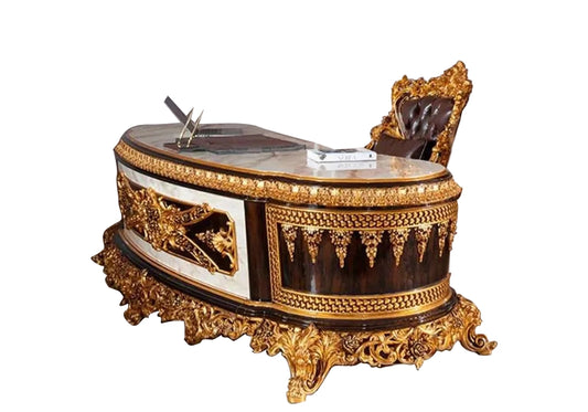 Luxury Deep Hand Carved Office Desk