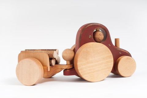 Wooden Tractor Toy for Kids