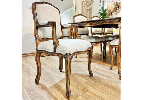 Classical and Wooden Dining Table and Chairs