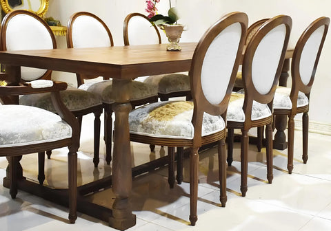 Wooden And Classical Handmade Dining Table Set