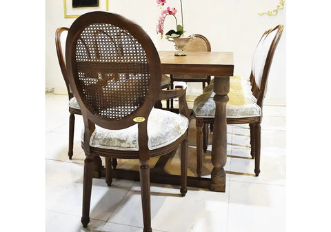 Wooden And Classical Handmade Dining Table Set