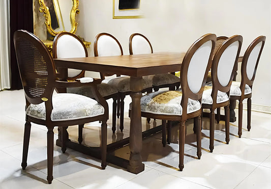 Wooden And Classical Handmade Dining Table Set