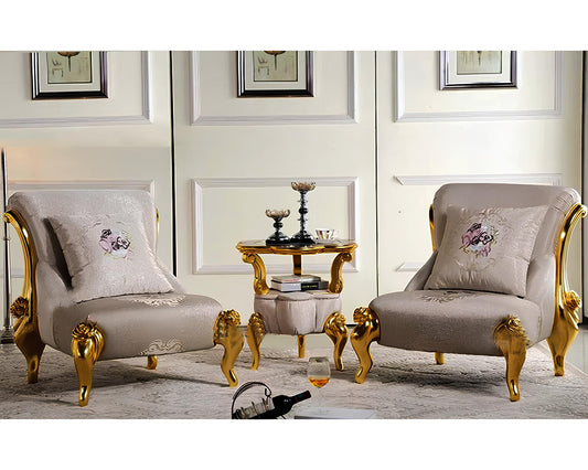 royal style wooden arm chairs