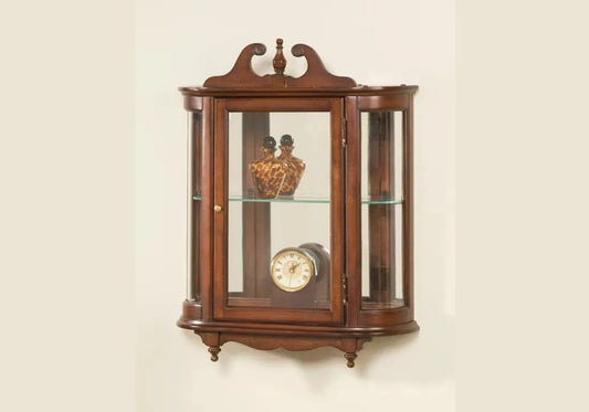 Royal brown color wooden vitrine