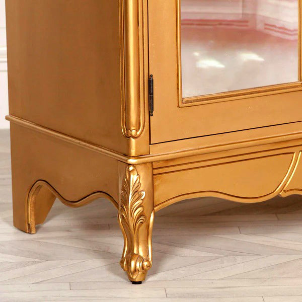 Luxury Hand-Carving Double Mirrored Wardrobe legs