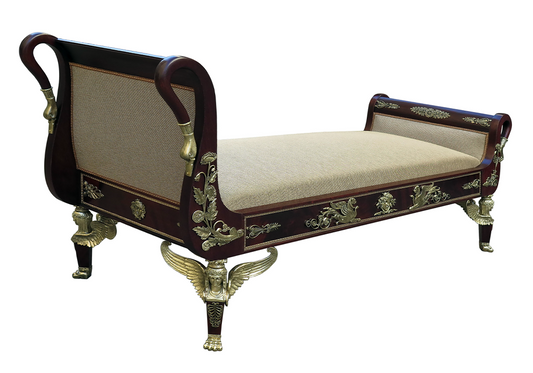 Royal Sleek Design Handcrafted Solid Teakwood Chaise Lounge