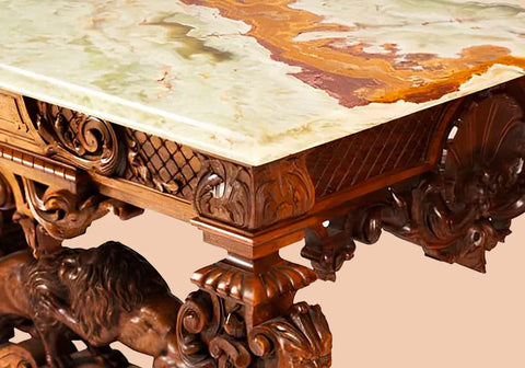 Luxury Royal Regency-Style Carved Center Table