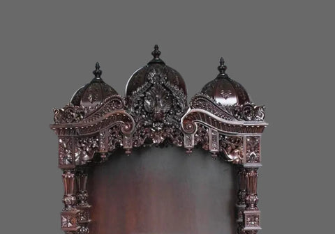 Regal Hand Crafted Teak Wooden Mandir