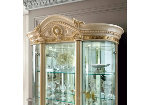 Luxury and classic white vitrine