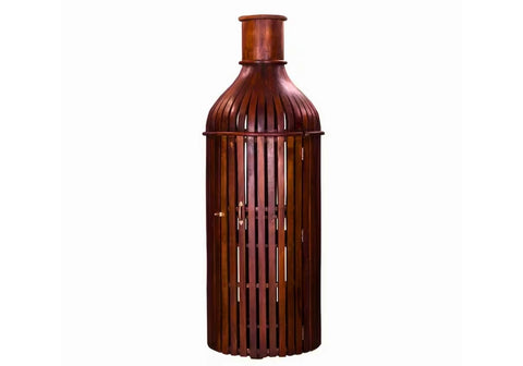 Vintage Wine Cabinet Teak Wooden Corner