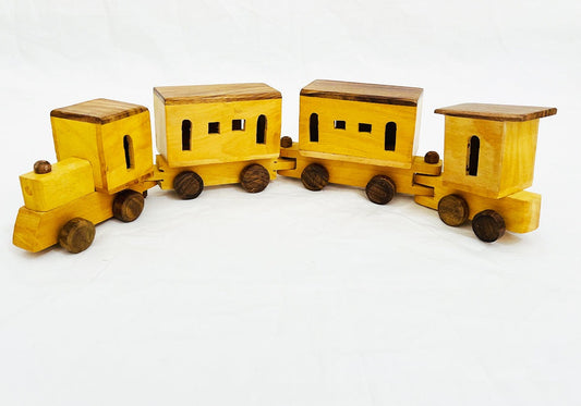 Wooden Boxes Train Push Toy