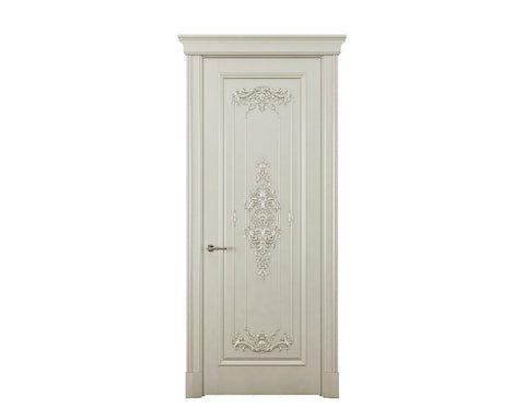 Classic European Style Hand Carved Wooden Door