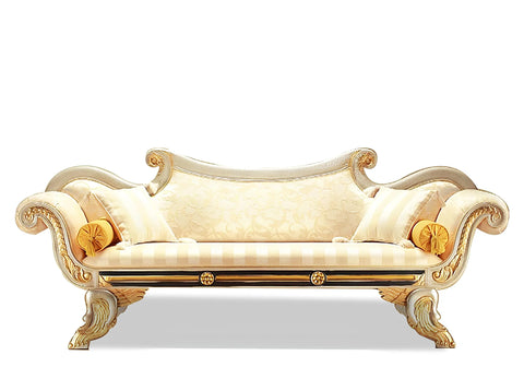 Classical Handcrafted Wooden Chaise Lounge