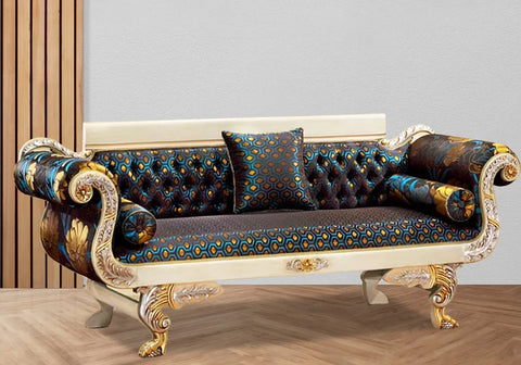 Classical Look Hand Crafted Maharaja Chaise Lounge