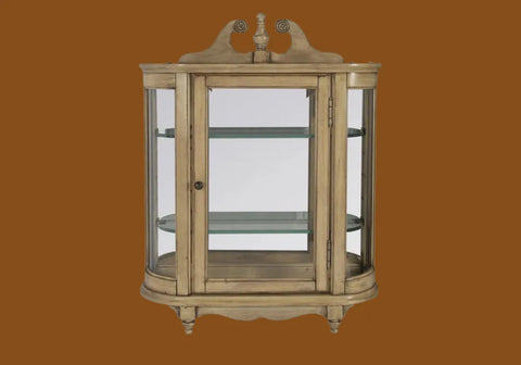 Beige color beautiful handmade vitrine