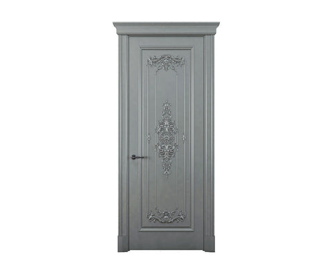 Classic European Style Hand Carved Wooden Door