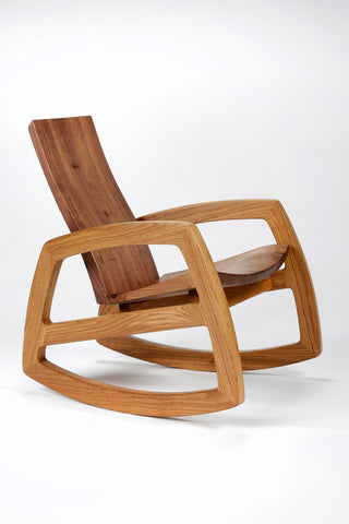 Stylish Handmade Solid Wood Rocking Chair