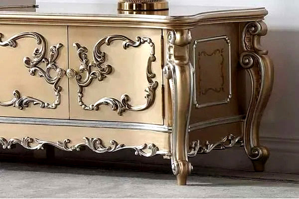 beautiful texture of Royal European Style TV cabinet