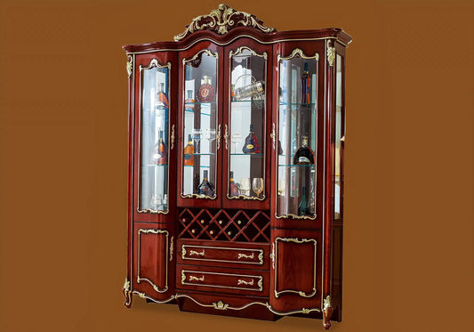 Dark brown color royal vitrine