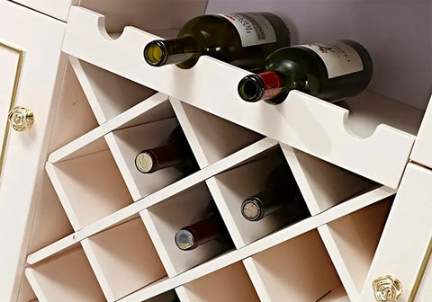 wine cabinet in vitrine