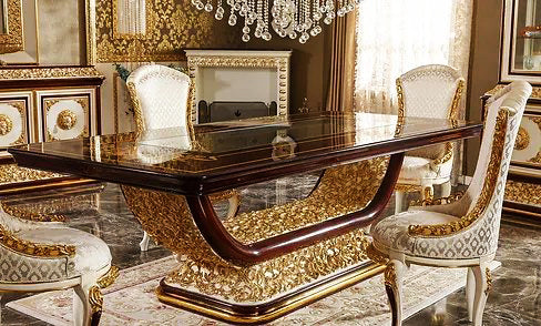 Luxury Design Traditional Dining Table Set