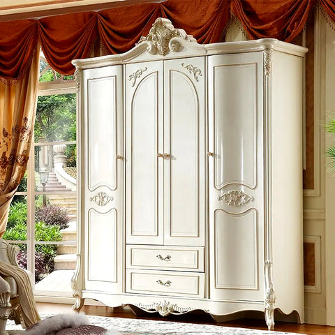 Luxury And Royal Hand Carving Wardrobe