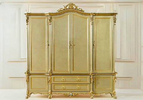 Luxury European Inspired Hand Carving Wardrobe