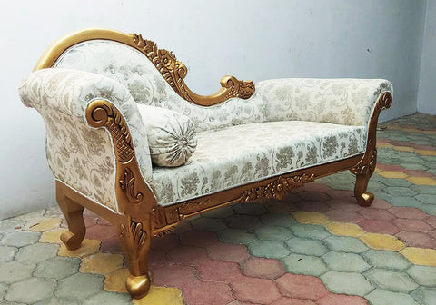 Luxury Teakwood Made Royal Chaise Lounge