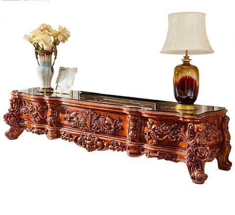 Royal Heavy Hand Carving TV Cabinet