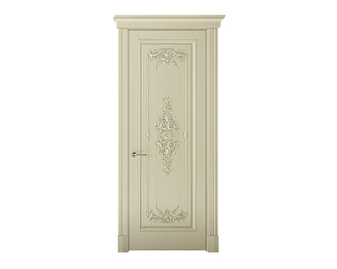 Classic European Style Hand Carved Wooden Door