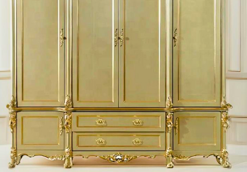 Luxury European Inspired Hand Carving Wardrobe