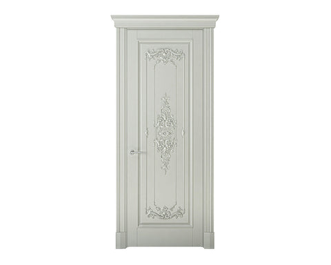 Classic European Style Hand Carved Wooden Door