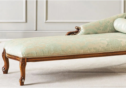 Luxury and Hand Crafted Wooden Chaise Lounge