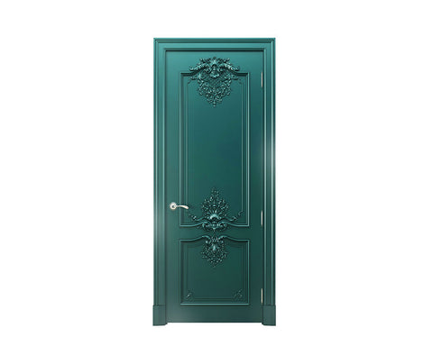 Luxury European Style Hand Carved Wooden Door