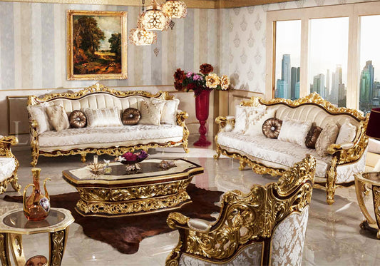 Luxury golden color Sofa set