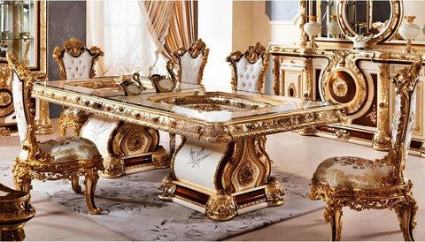 Royal and Classical Look Semerkant Dining Table Set