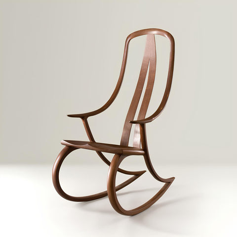 Solid Teakwood Stylish And Shiny Rocking Chair