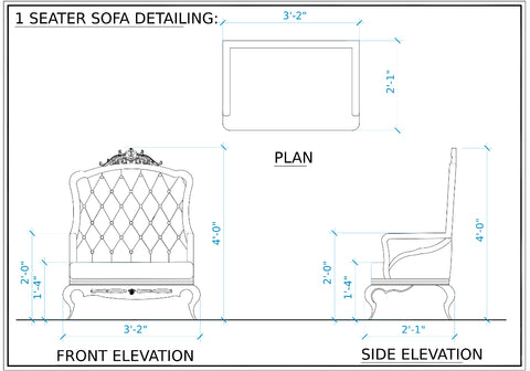 Classical And Premium Look Zahora Sofa Set