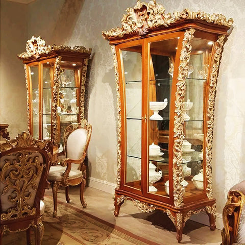 Deep carving royal italian vitrine