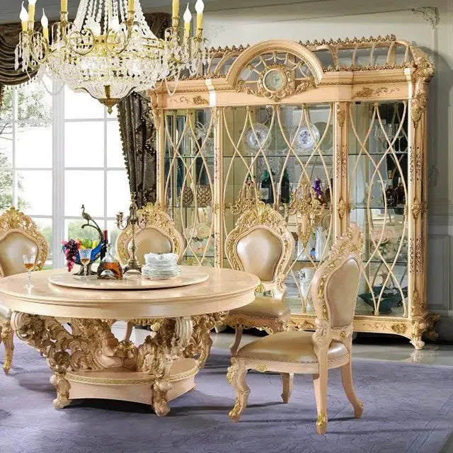 royal and luxury golden color vitrine