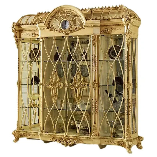 Royal style wooden handmade vitrine