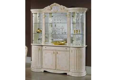 Royal white color luxury vitrine