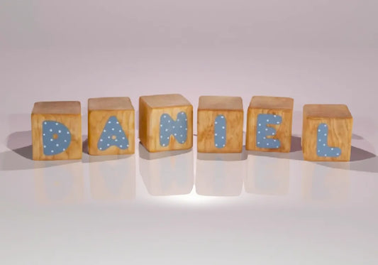 Wooden Name Blocks Kids Toy