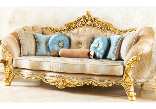 premium carving 3 seater sofa