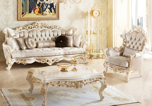 white color royal sofa set