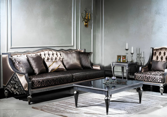 Premium Black Color Sofa Set