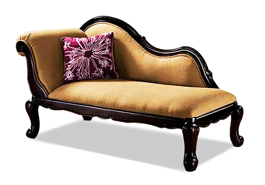 classical style wooden chaise lounge