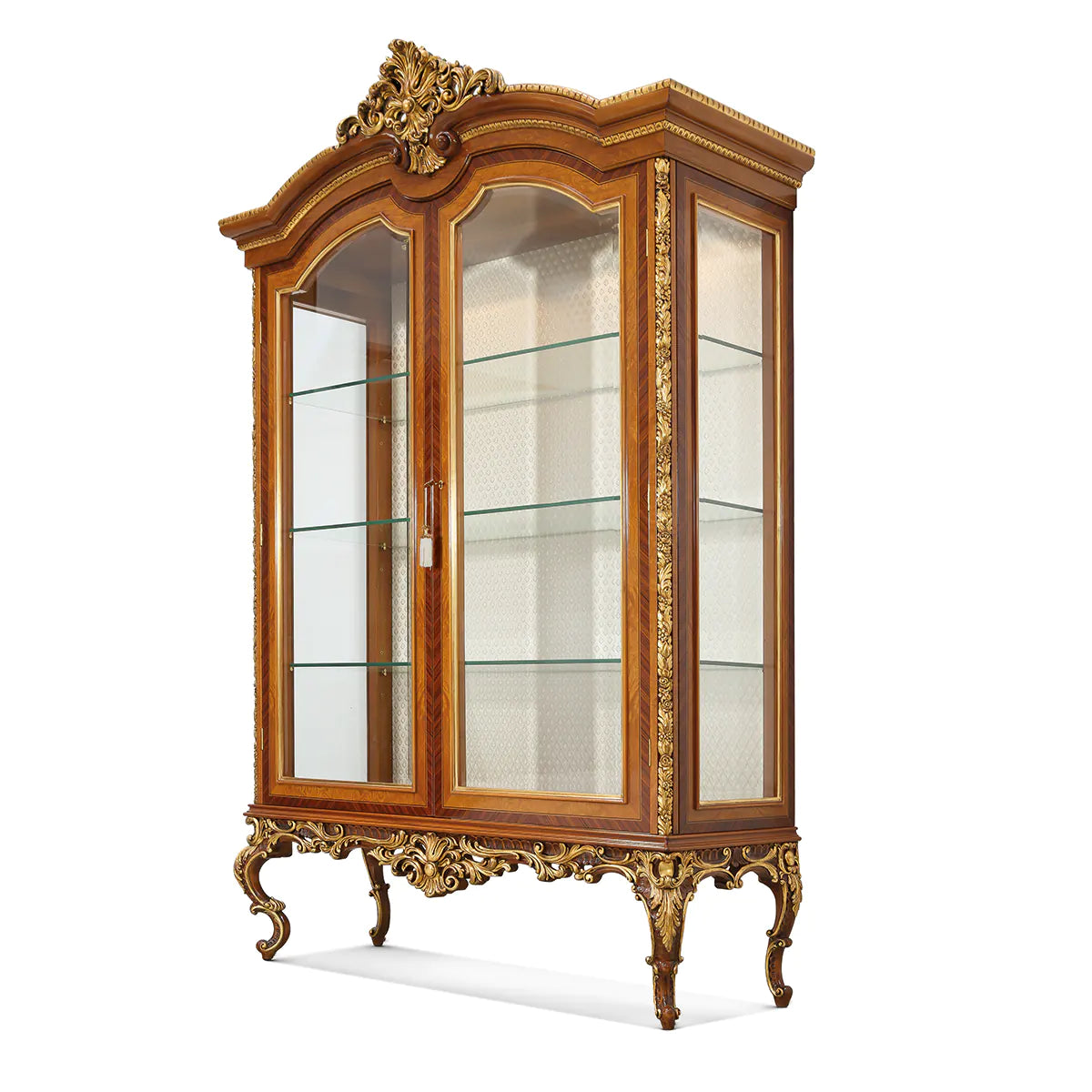 Spacious wooden royal vitrine