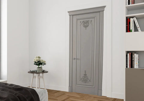 Regal European Style Teak Wooden Door