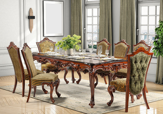 Royal Antique Luxurious Handmade Dining Table Set